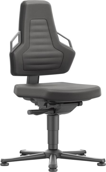 Immagine prodotto Bimos Sedia girevole industriale Nexxit Piedini per pavimenti in tessuto Supertec nero Colore maniglia