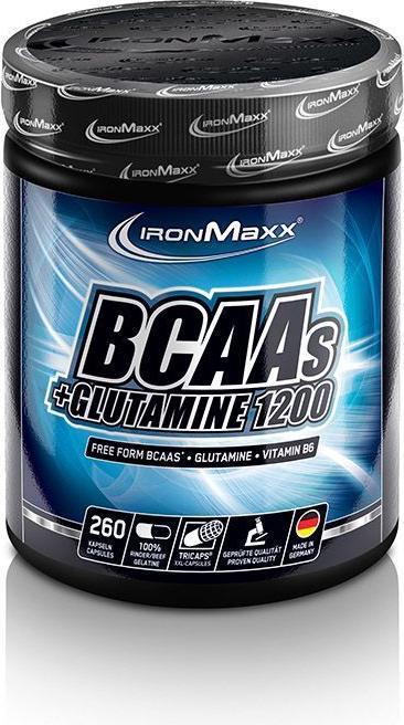 Immagine prodotto IronMaxx BCAA e glutammina 1200 (260 Pezzo/i, Pillole, 357 g)