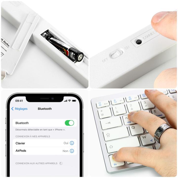 Produktbild Avizar Bluetooth AZERTY-Tastatur (iPad)