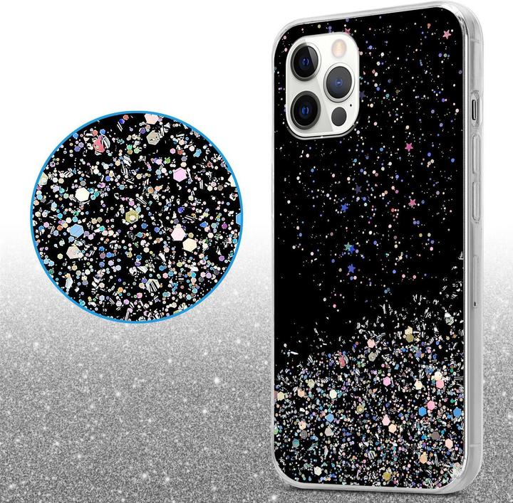 Actual product image Cadorabo TPU cover sparkling glitter (Apple iPhone 12, Realme 12 Pro+)