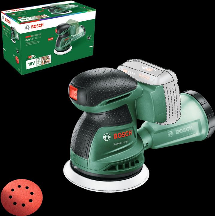 Produktbild Bosch Home & Garden Bosch Exzenterschleifer EasyOrbit 18V-10 solo (Exzenterschleifer)