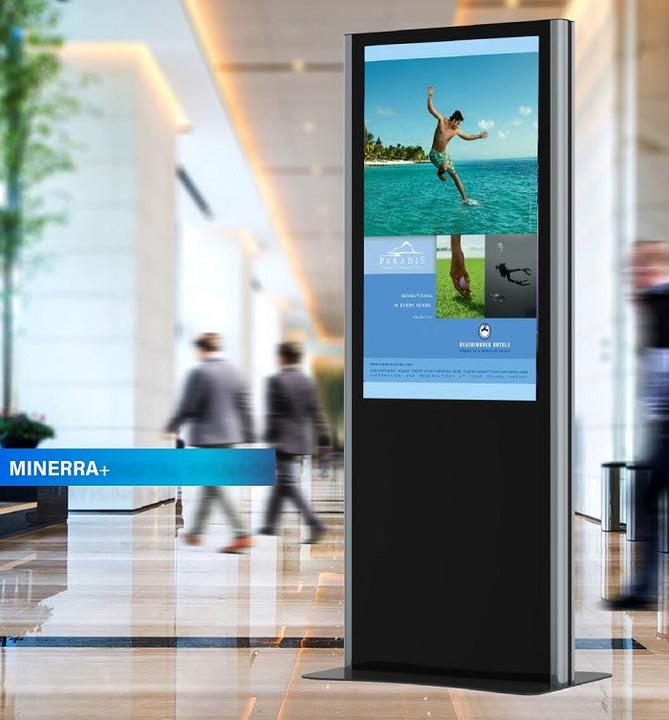 Produktbild DSS Indoor Monitor Box, Stele Portrait, 75", schwarz
