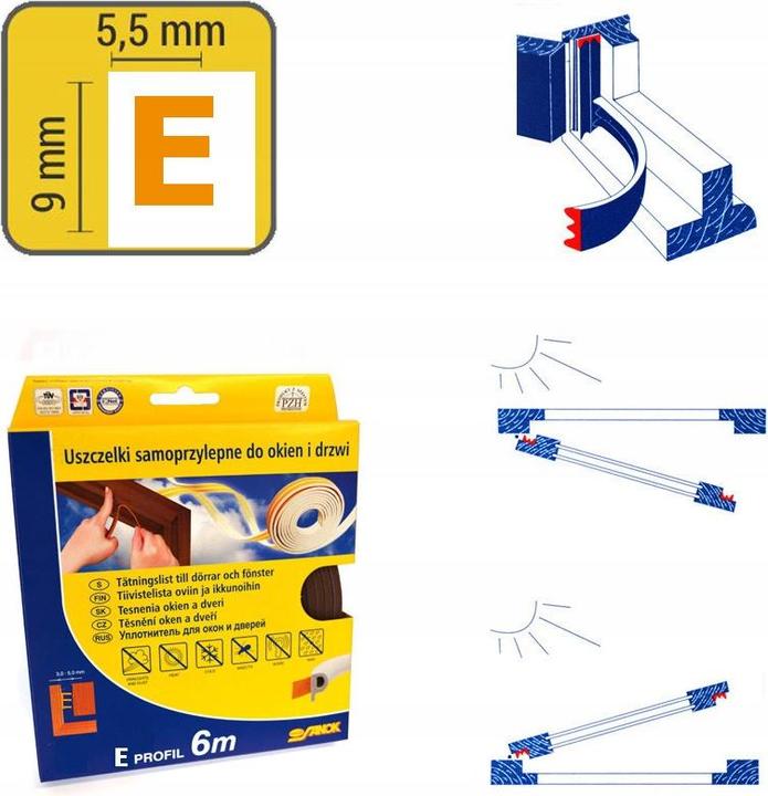 Produktbild Stomil Sanok USZCZELKA BRĄZOWA E-150mb (230 mm)