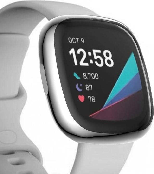 Immagine prodotto Cover-Discount Fitbit Versa 3 / Sense - Custodia protettiva in gomma argento