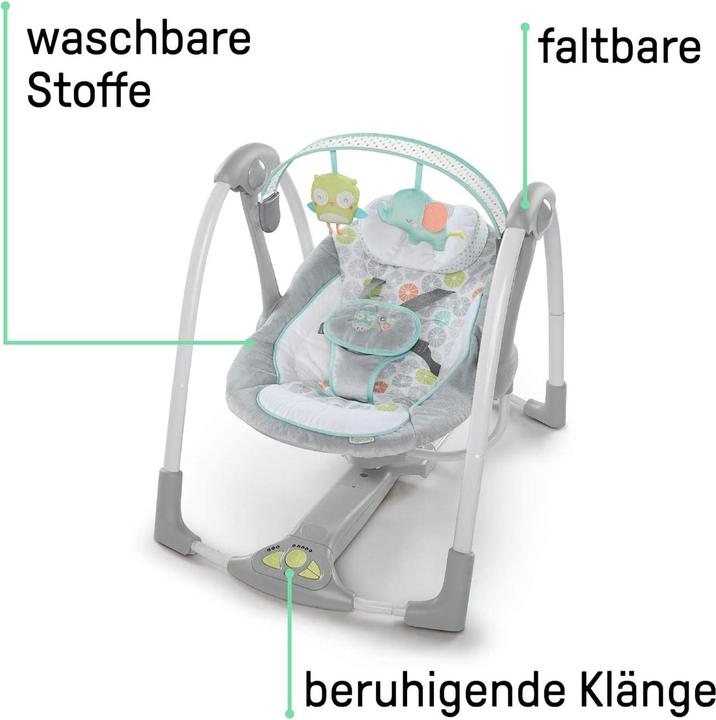 Immagine prodotto Ingenuity Sdraietta per bambini Hugs & Hoots, fino a 9Kg