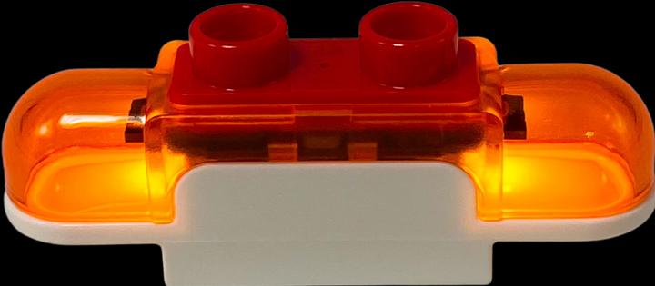 Produktbild LEGO Sirene Lichtsteine Baustelle Blinklicht mit Sound (10933)