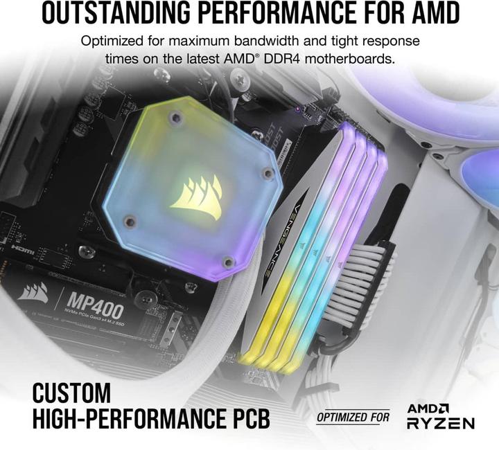 Actual product image Corsair Vengeance RGB RT (2 x 16GB, 3200 MHz, DDR4-RAM, DIMM)