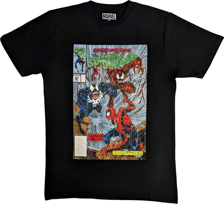Actual product image Spiderman Unisex Adult Venom & Carnage Cotton T-Shirt (L)