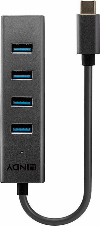 Actual product image Lindy USB 3.2 Type C Hub 4 Port (USB-C, 4 Ports)