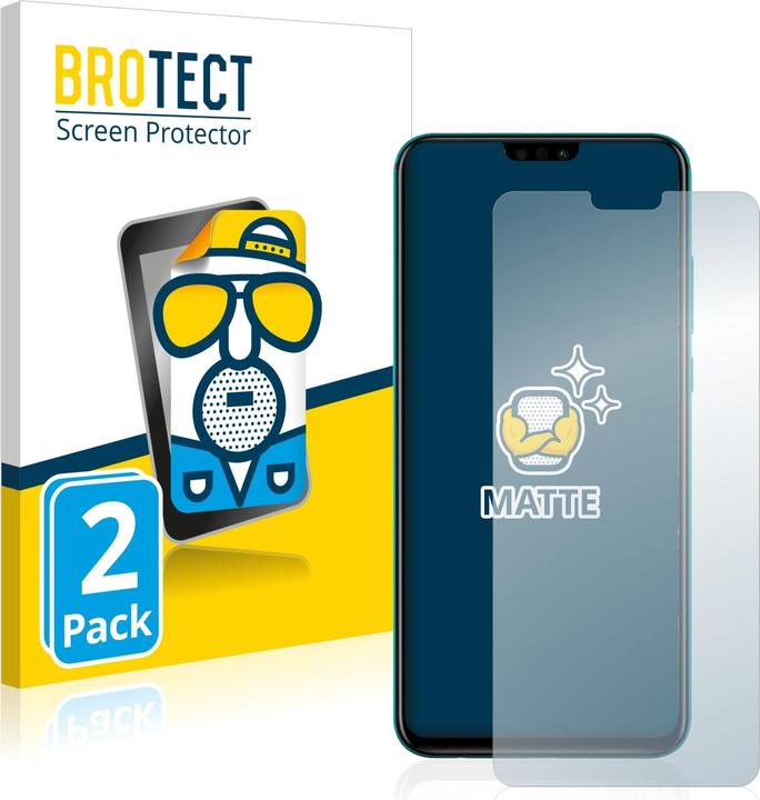 Actual product image BROTECT Anti-glare screen protector matt (2 Piece, Honor 9X Lite)