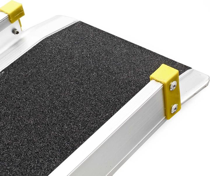 Image du produit Wiltec 2x Auffahrrampe Teleskop Rampe 270kg klappbar Aluminium Laderampe Auffahrschiene