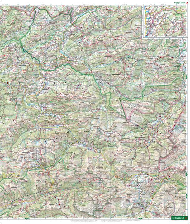 Produktbild Bregenzerwald, Wander-, Rad- und Freizeitkarte 1:50.000, freytag & berndt, WK 364