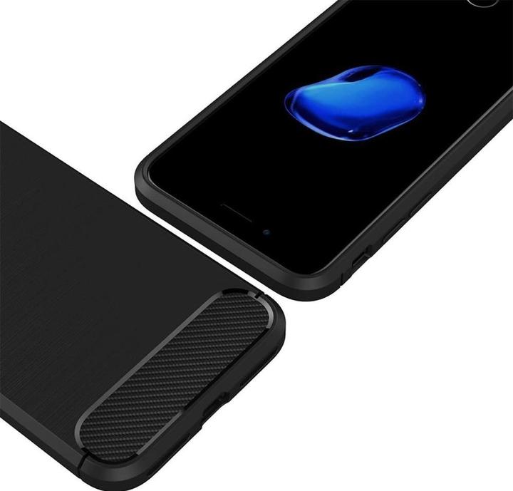 Immagine prodotto Screenguard Apple iPhone SE 2022 Custodia Carbon Brushed Soft TPU (Apple iPhone SE (terza generazione))