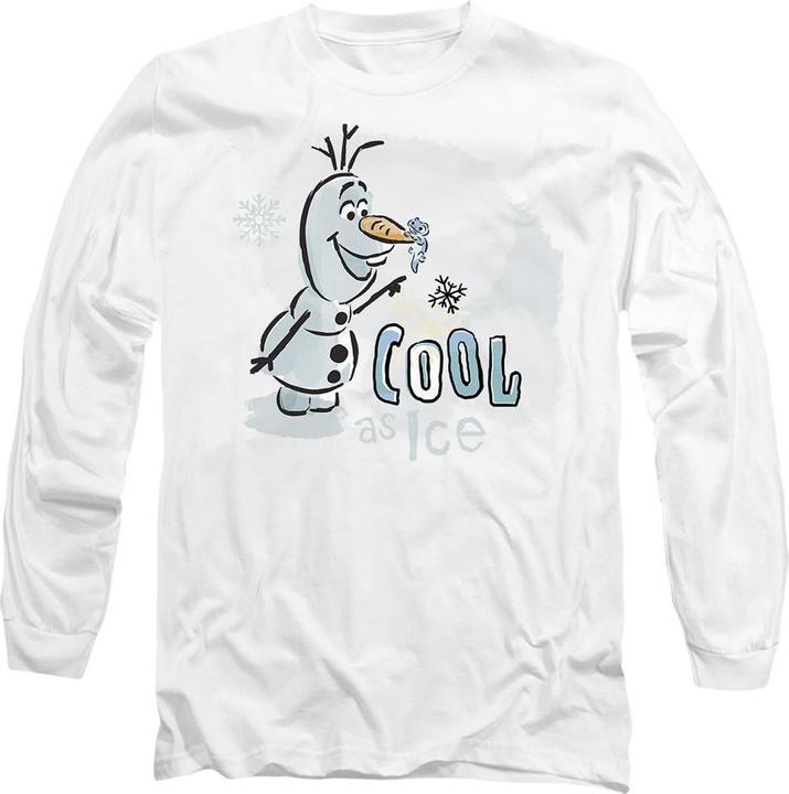 Actual product image Disney Frozen Unisex Adult Cool As Ice Olaf T-Shirt (S)
