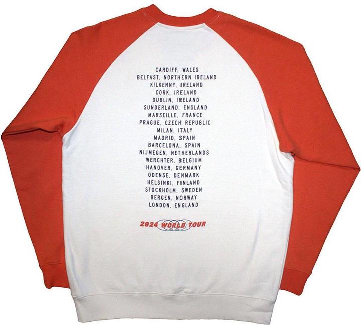 Immagine prodotto Bruce Springsteen Tour '24 Maglietta Ingranaggio Stampa posteriore Raglan Adulto Unisex (XXL)