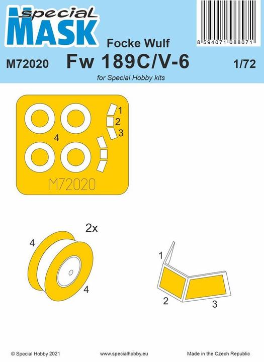 Image du produit Special Hobby Focke Wulf Fw 189C/V-6 Masque