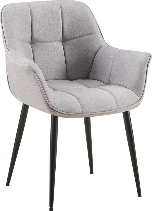 Produktbild Swisshandel24 Esszimmerstuhl Roseville Stoff, grau
