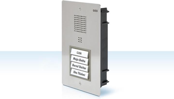 Actual product image Auerswald TFS Dialog 301 /1 push-button /stainless steel /for flush-mounting/operation on analogue extensions (Wired)
