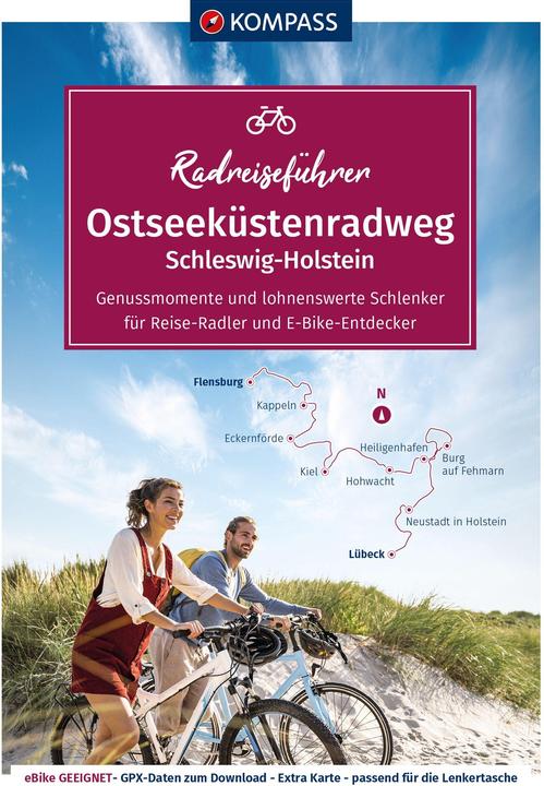 Produktbild RadReiseFührer Ostseeküstenradweg von Flensburg bis Lübeck (Deutsch, Kompass, 2022)