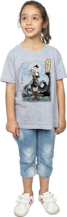 Actual product image Star Wars Girls The Last Jedi Japanese Rey Cotton T-Shirt (116)