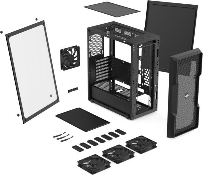 Actual product image Silentium PC Regnum RG6V TG (E-ATX, mATX, ATX)