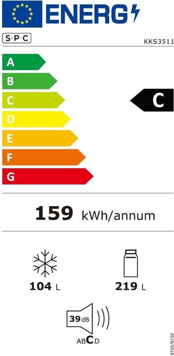 Energy Label SPC KKS3511 (323 l)