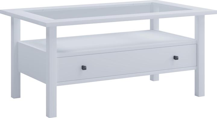 Image du produit VCM Table d'appoint en bois Table basse Table de salon Tiroir Lingis L (90 x 54 cm)