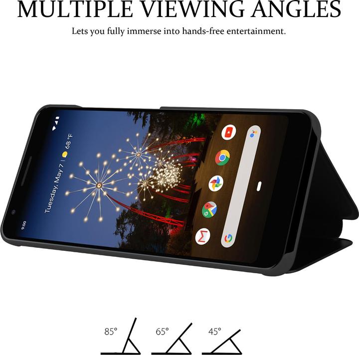 Actual product image Cadorabo Book Smart View Mirror Cover (Google Pixel 3a XL)