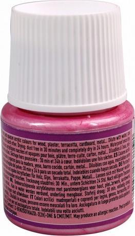 Actual product image Pebeo Deco Pearl acrylic paint (Rose, 45 ml)
