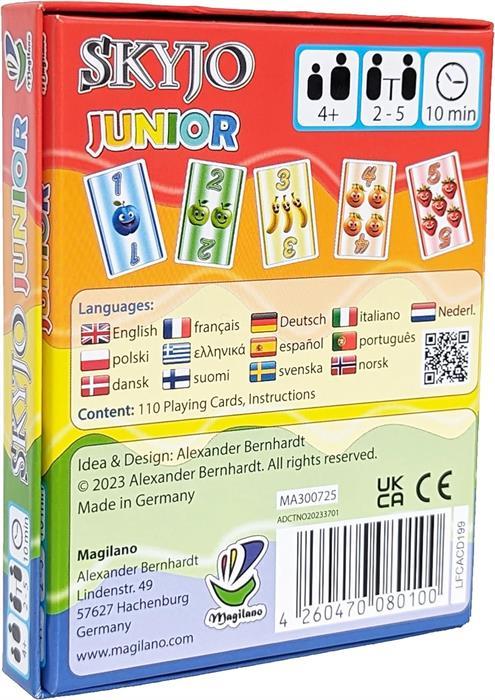 Image du produit Skyjo Junior (Français, Anglais, Allemand, Italien, Espagnol)