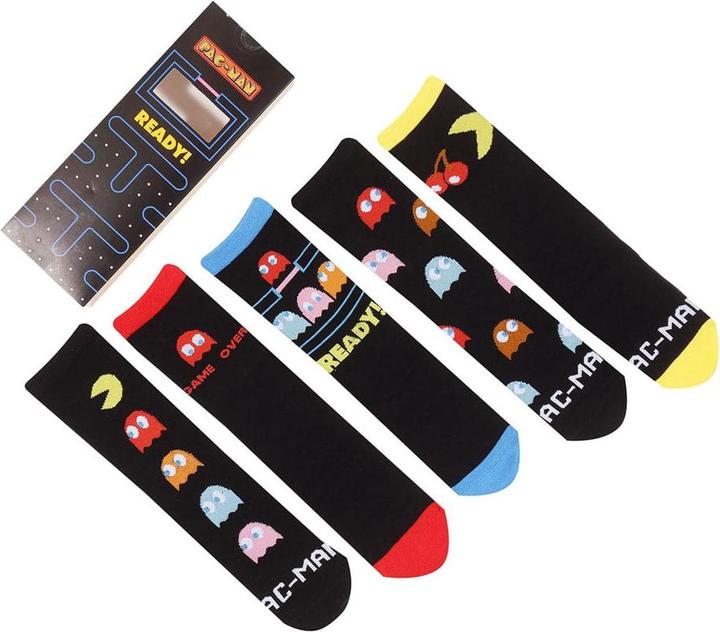 Heroes Inc Pac-Man Socken 5er-Pack L-XL (5er Pack, L/XL)