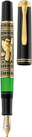 Image du produit Pelikan Stylo plume M700 Toledo B Etui (Noir, Or, Vert, 1 x)