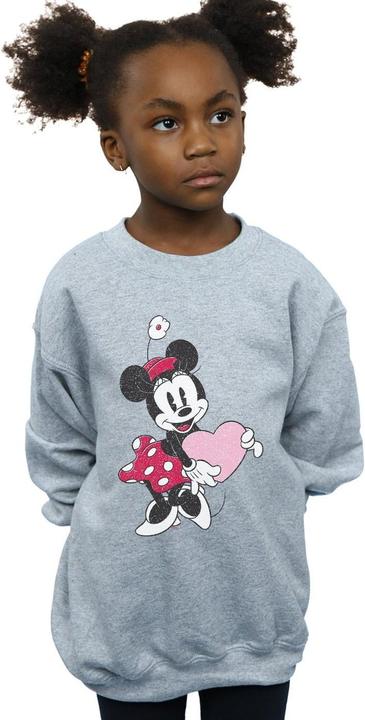 Produktbild Disney Minnie Mouse Love Heart Sweatshirt Mädchen (140, 146)