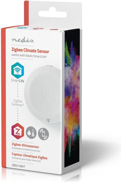 Immagine prodotto Nedis Smart Klimasensor ZBSC10WT | Zigbee 3.0 | Batteriebetrieben | Android™ / IOS | Weiss