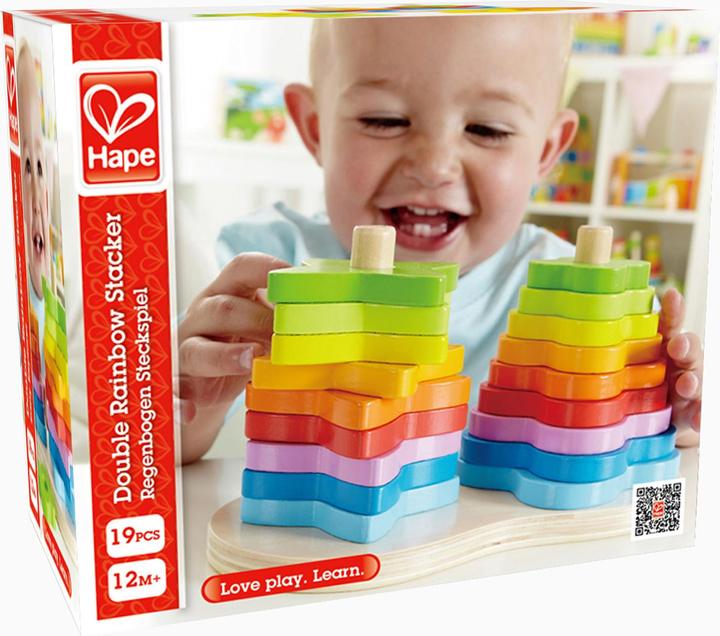 Actual product image Hape Rainbow-Plug-In Game 19pcs. FSC