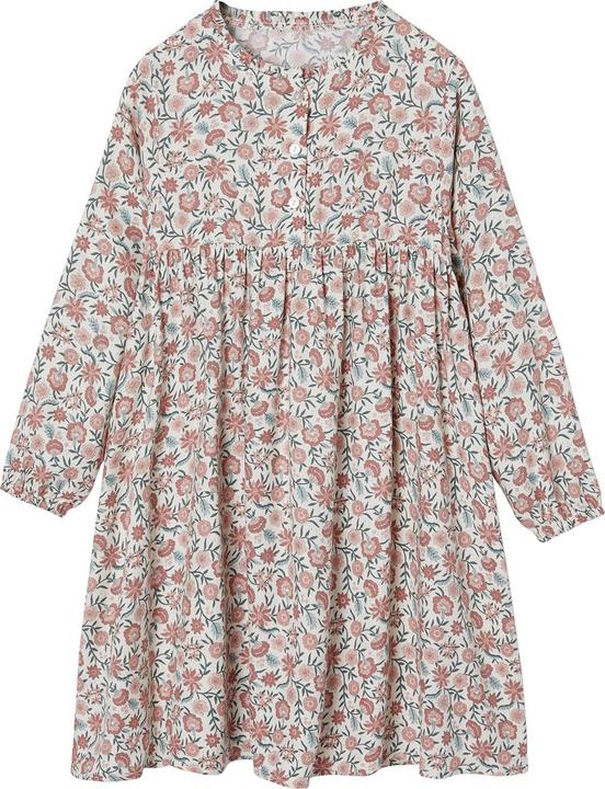 Vertbaudet Mädchen Kleid mit Knopfleiste vorn und Printmuster