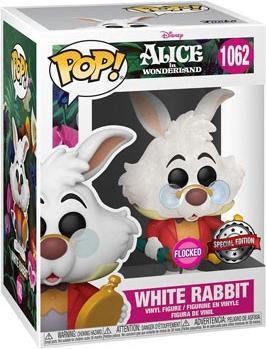 Produktbild Funko Pop Beflockt Alice im Wunderland Weisser Hase Limitierte Auflage