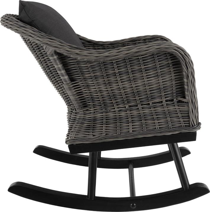 Produktbild tectake Rattan Schaukelstuhl Rovigo 150kg