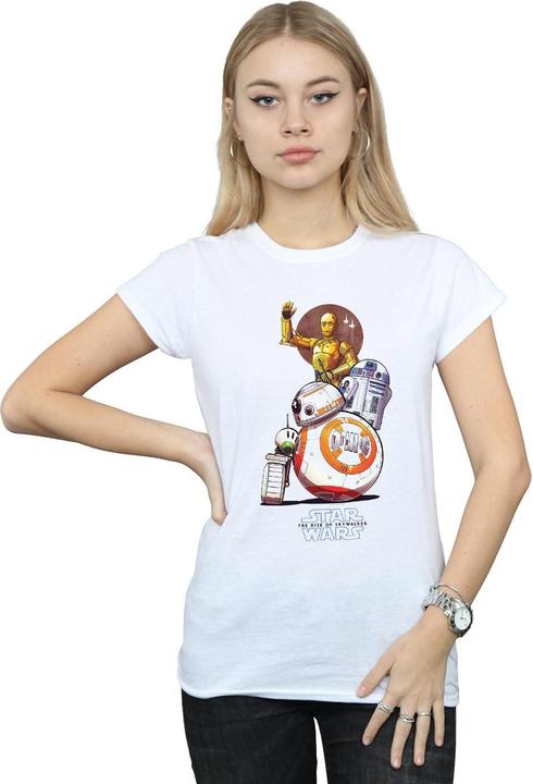 Image du produit Star Wars - T-shirt THE RISE OF SKYWALKER DROIDS ILLUSTRATION - Femme (L)