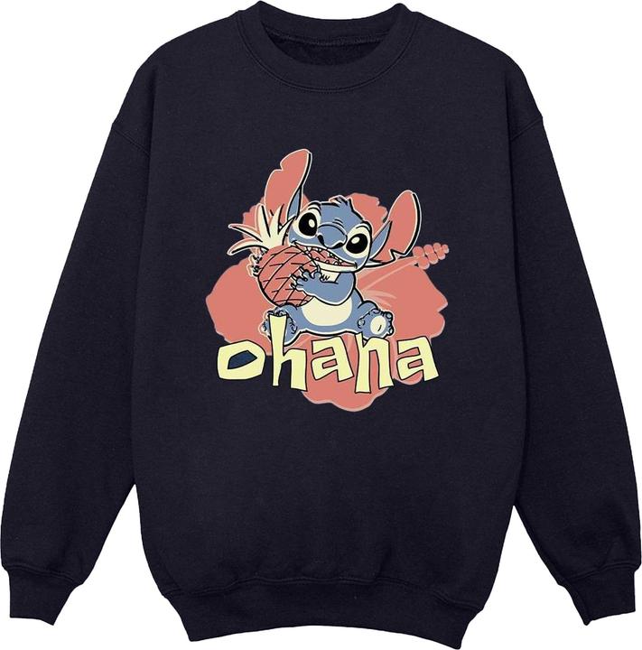 Actual product image Disney Womens/Ladies Lilo And Stitch Ohana Pineapple Sweatshirt (L)