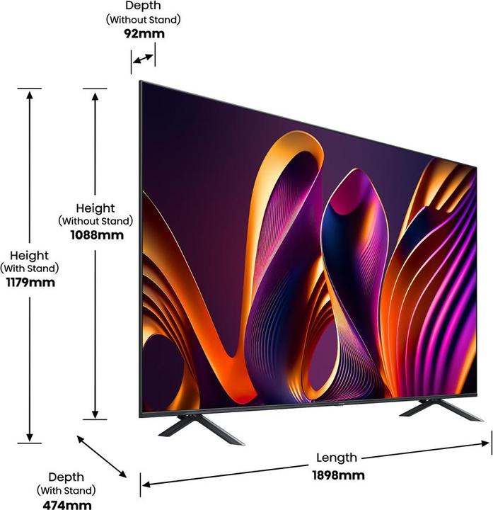 Produktbild Hisense TV 85E77NQ Pro (85", QLED, 4K, 2022)