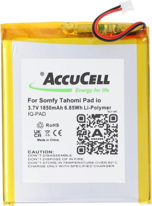Produktbild AccuCell Akku Somfy Tahomi Pad io (1850 mAh)