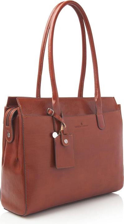 Produktbild Castelijn & Beerens & Beerens - Gaucho Ellen Schoudertas 15,6 RFID | cognac -