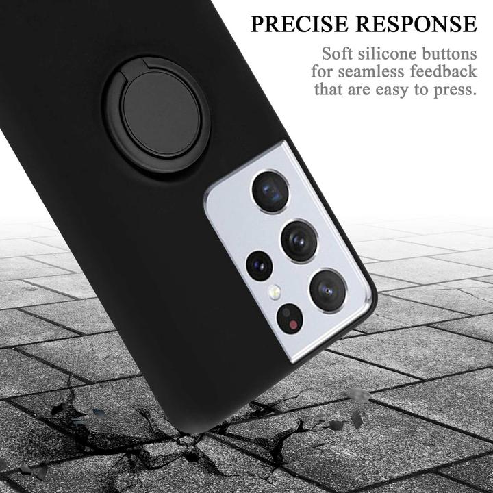 Actual product image Cadorabo TPU Liquid Ring Silicone Case Cover (Samsung Galaxy S22 Ultra)