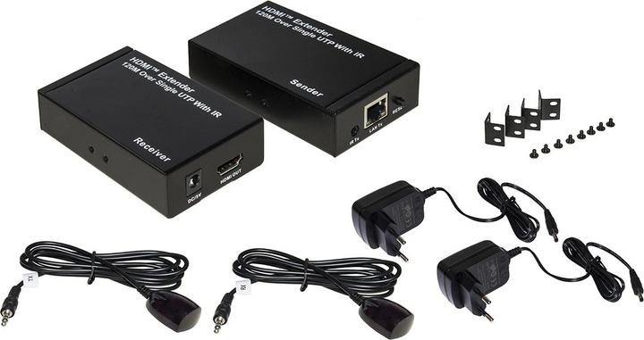 Image du produit Extender HDMI Tramite Cavo Rete Cat 5/6 Fino 120mt Infrarosso Telecoman (CAT5e, 200 m)