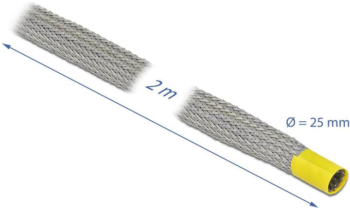 Produktbild Delock Kabelschlauch zur EMV Abschirmung 2 m x 25 mm Grau (Kabelschlauch, 200 cm)