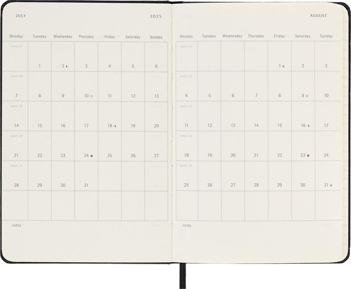 Productafbeelding Moleskine Wekelijkse agenda (A6, Pocket, Engels)