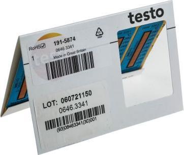 Produktbild Testo Temperaturstreifen +204 - +260°C