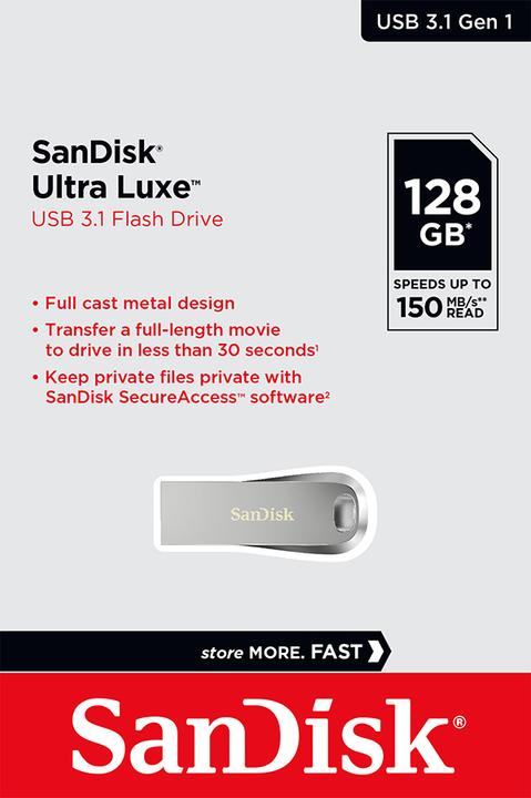 Actual product image SanDisk Ultra Luxe (128 GB, USB-A)