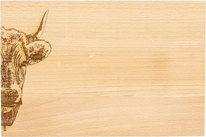 Produktbild Kadastar Hornkuh Zoom Holzbrett Buche30 x 20 x 15 cm